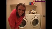 she love masturbate on washer