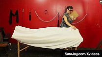 Submissive Dark Dicking with Milf Queen of Sex, Sara Jay, who pleasures this lucky chocolate cock, until she drains his big black balls! Full Video & Sara Jay Live @ SaraJay.com!
