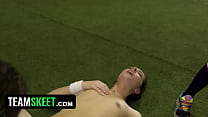 Soccer Babes Take Off Their Uniforms And Work Out On Their Pussy Licking Skills