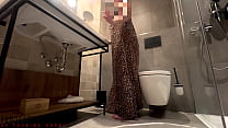 curvy student in sexy leo dress fucked in bathroom, projectfundiary