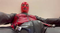 Latexitaly's big cock wants to destroy the catsuit
