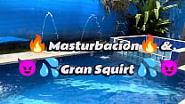 Outdoor masturbation in the public pool, I exhibit my pussy and my tits outdoors. I want to feel your cock and your cum inside me. I'm so horny!!! Do you want to come and fuck me?