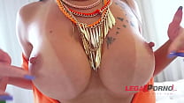 Hot brazilian slut Liandra Andrade double anal fucked BZ010