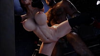 Tifa takes big cocks in her huge ass that cum