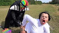 Gibby The Clown sticks Lightsaber up Nadia White Ass