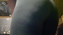 Jiggling My Thick Ass and Thighs in the Camera After Stepping Out of Tight Leggings Clinging to Cellulite