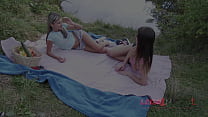 Gina Gerson & Cindy Shine assfucked on a picnic by the lake SZ1470