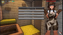 HornyCraft [Minecraft rule 34 sex games ] Ep.26 jerking off on her butt while she is wearing her new swimsuit