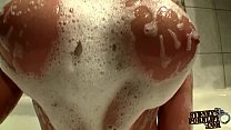 Big Fake Tits & Juicy Ass, Bath Time Orgasm!