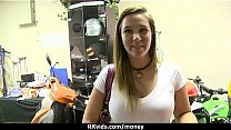 Sexy natural chick trades cash for some rough sex 7