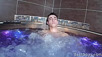 As promised we took Samuel Martins to a spa, equipped with a waterproof gopro cam. Mr. Hand Jobs undertook the ordeal, feeling up Samuels' muscles, giving Samuel underwater massage of his most secret parts, and more. And then, when cock was no longer