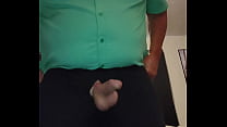 Playing with my embarrassing cock in slow motion