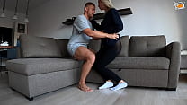I ripped my wife's leggings and fucked her as hard as I could