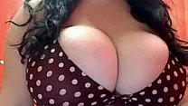 Busty young chubby showing tits