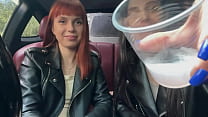 Double Dominant Girls POV Female Domination Spitting In Car