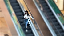 Katty WETTING jeans and pee in the Shopping mall