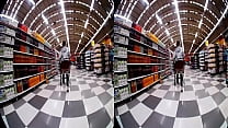 Pussy flashing in the supermarket VR