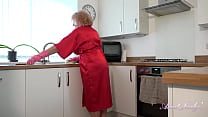Mature BBW MILF Camilla Creampie gets naughty doing the dishes