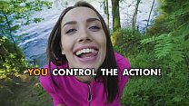 Kristina Sweet gets banged in the woods in POV