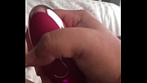 Testing out a gift, rabbit vibrator for the first time