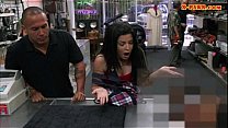 Cuban chick sells her TV and banged good in the backroom