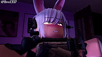 Bunny girl gets full nelson'd in an operation