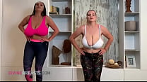 Helen and Erin Big Boobs Exercise Milfs