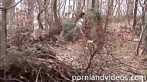 outdoor anal fuck with hot teen slut cumshot on pussy