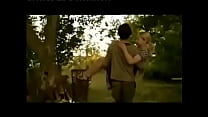 a stronger blonde woman lifts easily a poor guy to ridiculise his strength.mpg