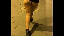 horny milf showing her precious pussy in the streets