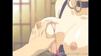 Anime babe gets facialized after getting fucked and fingered in hentai