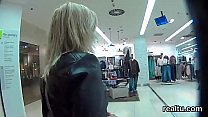 Charming czech girl is seduced in the shopping centre and banged in pov