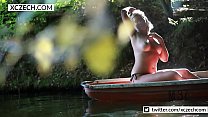 Adventure in the boat with big natural tits - XCZECH.com