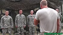 Military jocks suck and fuck after exercise