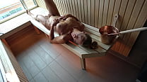 Risky Public Sauna Sex With A Perfect Fit Milf
