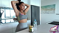 This Pre WorkOut Makes Me Give Crazy Epic Blowjob! Sloppy Throat Fucking MILF Shantel Dee