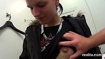 Gorgeous czech teenie gets tempted in the supermarket and shagged in pov