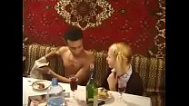 Threesome with young lady