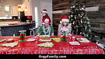 Step Family Have Orgy On Christmas Eve - Orgyfamily