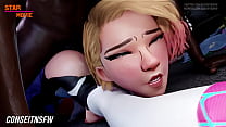 Spider-Gwen Hard Fucks BBC Hentai Animation 3D