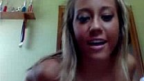 Sexy Tanned Busty Teen Oil Show