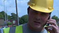 English cougar Gina picks up a construction worker for a quick fuck