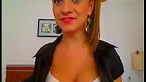 Sexy blonde on webcam