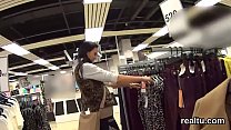 Adorable czech girl was tempted in the mall and rode in pov