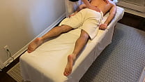 Backpacker getting his massage and got horny during it