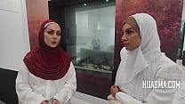 Muslim Wives In Hijab Compete With Eachother