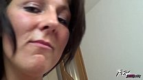 Povbitch Skinny mom with big ass love to suck cock till the end and swallow