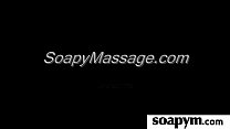 beautiful masseuse gives an amazing soapy massage 2