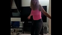 My step Mom shaking her fat ass