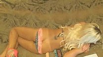 Bib Boob Blonde Teasing And Spreads Her Legs